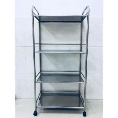 Kitchen Counter and Cabinet Organizer Shelf Rack Storage Shelf Dish Racks Stainless Steel Utensil