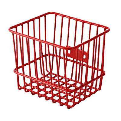 Red mini metal wire basket used for kid bicycle accessories manufacturer